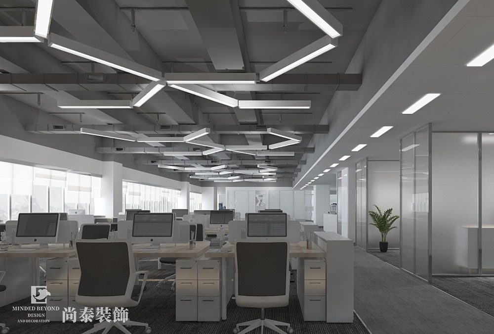 深圳南山聯想大廈科技公司辦公室裝修效果圖