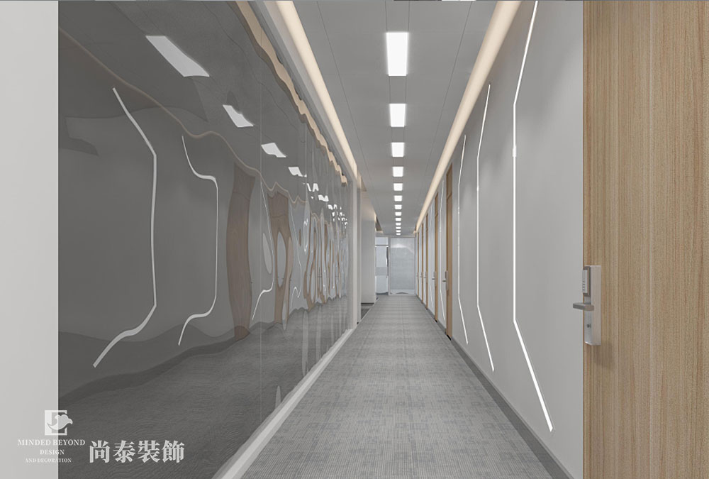 深圳南山聯想大廈科技公司辦公室裝修效果圖