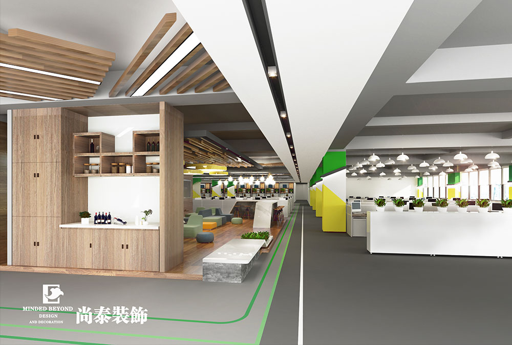 深圳光明環球工業區電池電子公司空間裝修設計